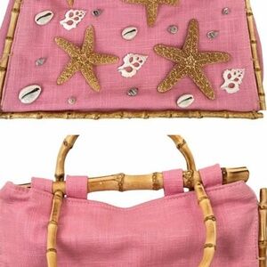 Vintage Robin Grubman Pink Starfish Bag excellent condition